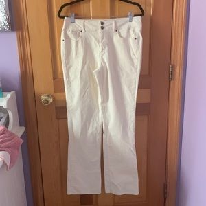 Victoria’s Secret off white hipster boot leg corduroys